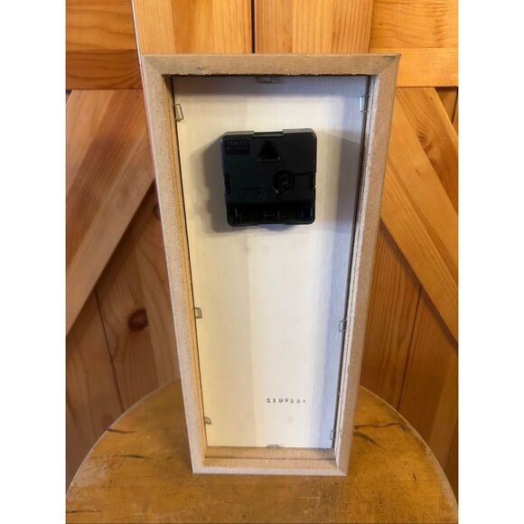 Coca Cola Coke Wall Clock Wooden Case Battery Operated Art Deco  Works (5621) - Picture 6 of 8